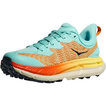 Hoka Teal And Orange Mafate Speed 4 Running Shoes Men\'s 9.5 Men main image 3