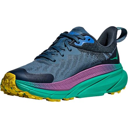 Hoka Challenger ATR 7 GTX - Teal and Purple Hoka M CHALLENGER ATR 7 GTX REAL TEAL / TECH GREEN main image 3
