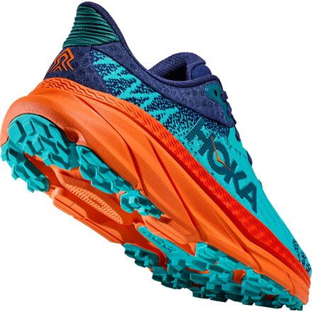 HOKA ONE MEN\'S CHALLENGER ATR 7 TRAIL RUNNING HIKING SHOES BLUE ORANGE 10 NWOB Hoka Challenger ATR 7 GORE-TEX Trail Running Shoes Men main image 3