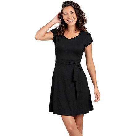 Toad&Co Women's Cue Wrap Dress Black L