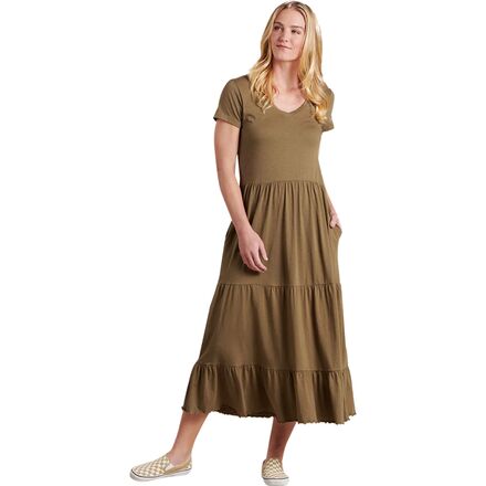 knee length dresses for ladies Marley Tiered Midi Dress main image 1