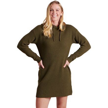 Womens V Neck Long Sleeve Sweater Dress Fall Latern Sleeve Knit Flowy Short  Mini Skater Dresses Oversized Sweaters for Women Army Green,M - Walmart.com