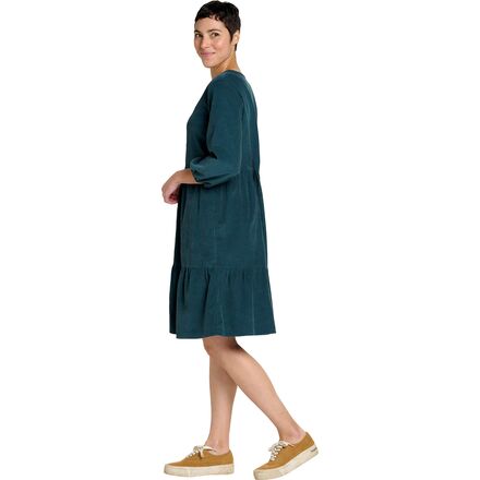 Toad&Co Scouter Cord Tiered Long-Sleeve Dress - Women's - Clothing Toad&Co Scouter Cord Tiered Long-Sleeve Dress - Women's - Clothing