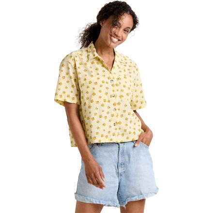 (取寄) トードアンドコー レディース キャンプ コーヴ ショート スリーブ シャツ Toad&Co women Camp Cove Short Sleeve Shirt Kelp Floral Print Toad&Co | Camp Cove Short Sleeve Shirt | Women's