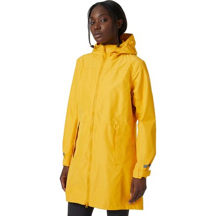 Ladies yellow shop waterproof coat