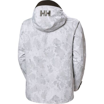 Helly-Hansen Men's ULLR D Shell Graphic Jacket - Waterproof, Breathable Ski Coat With RECCO Transponder & Adjustable Hood