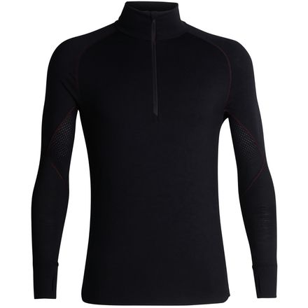 Icebreaker 260 Tech Half Zip Women's Long Sleeve Jersey Red