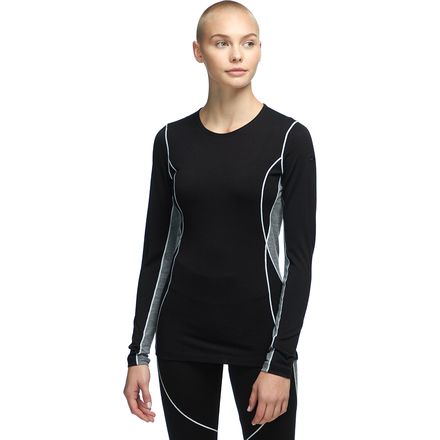 Icebreaker BodyFit 200 Oasis Deluxe LS Crewe Top - Women's - Clothing