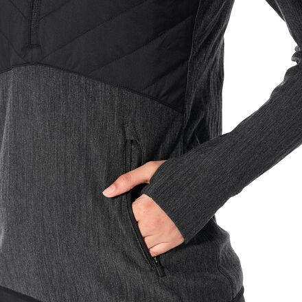 Icebreaker Descender Hybrid Half Zip Hooded Jacket Women s