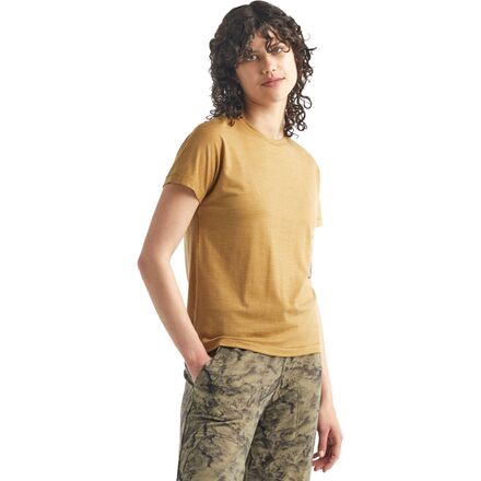 Icebreaker Utility Explore Short-Sleeve Crewe Stripe Top - Women's
