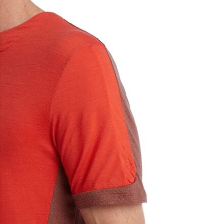 T-shirt Icebreaker Zoneknit Ss Tee (Lava/grape/cb) man - Alpinstore