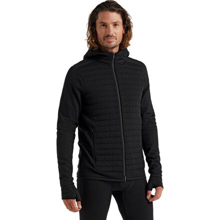 Icebreaker ZoneKnit Insulated Long Sleeve Zip Hoodie Men s Clothing