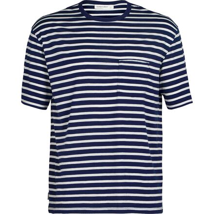 Icebreaker Granary Stripe Short-Sleeve Pocket T-Shirt - Men's