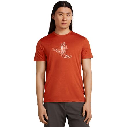 Icebreaker Merino 150 Tech Lite Skiing Yeti T-Shirt Men's Clothing