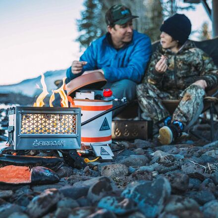 Ignik Outdoors Stainless FireCan Deluxe + Grill - Hike & Camp