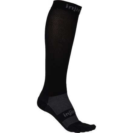 Injinji compression outlet toe socks