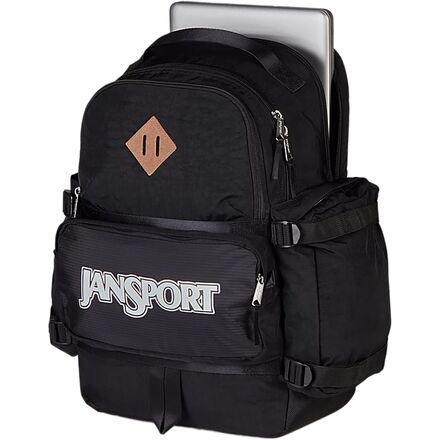 jansport backpack with flap Superbreak Plus a full leather bottom that handles whatever surface you set it on JanSport Big Student Backpack -