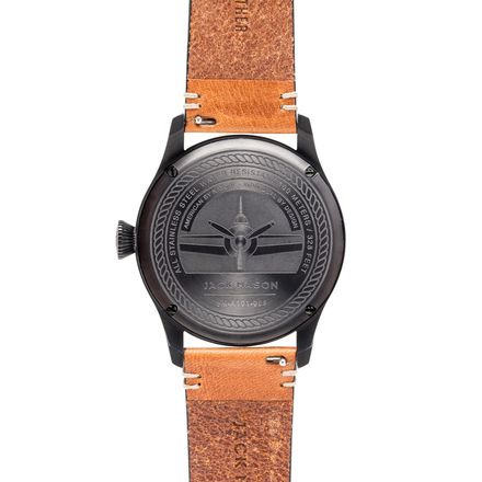 Jack Mason A101 Aviation Collection PVD Leather Watch - Accessories