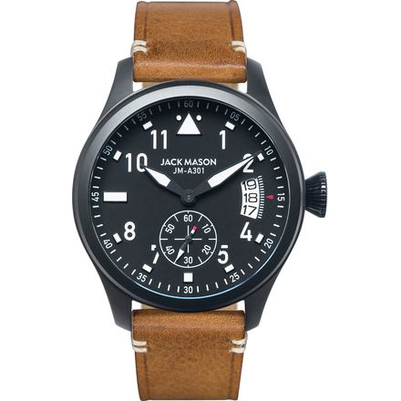 Jack Mason A301 Aviation Collection PVD Leather Watch Jack Mason A301 Aviation Collection PVD Leather Watch