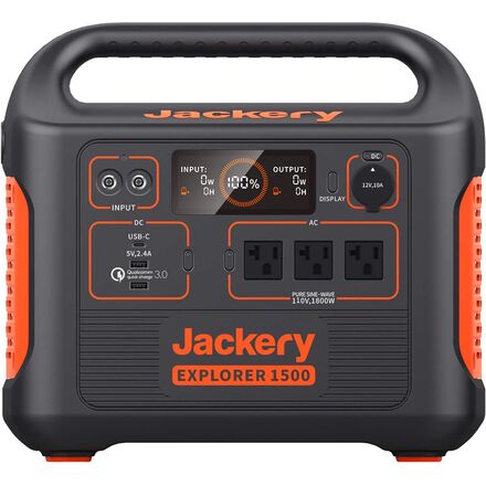 Jackery Inc Explorer 1500 Portable Power Station - Hike & Camp