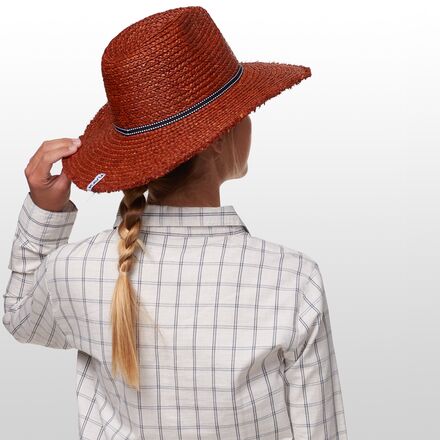 Kavu Flores Hat in chestnut brown Brown Floral Hat – Cactus N Felt main image 2