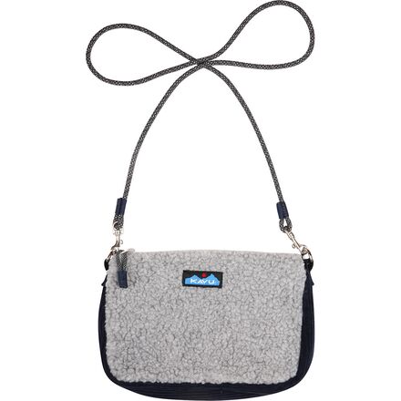 KAVU original Sherpa fuzz snug Cream Sling Bag Rope Snug – KAVU.com main image 2