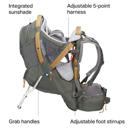 Kelty Journey PerfectFit Elite Child Carrier Dark Shadow