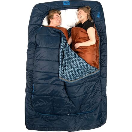 Amazon.com : Kanyak Comfort Doublewide Sleeping Bag with Pillow, Two Person  Synthetic Camping Sleeping Bag for Couples & Family, Rectangular 2 Adults Sleeping  Bag for Camping, Backpacking or Hiking : Sports & Outdoors