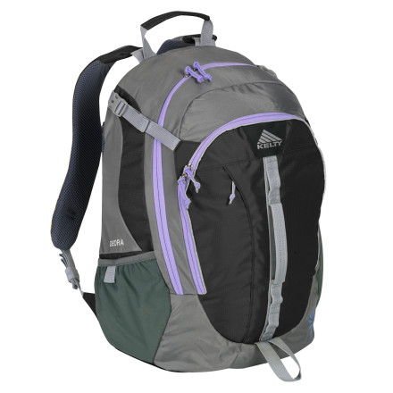 kelty backpack purple New Women's Redwing 50L Internal Frame Pack Gray/Purple PremierSports theres a large zippered pocket to store snacks Kelty Kids Base Camp Backpack