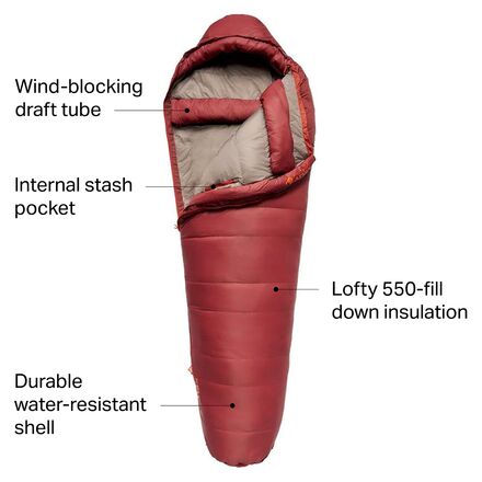 Kelty Cosmic Sleeping Bag: 0F Down Hike Camp