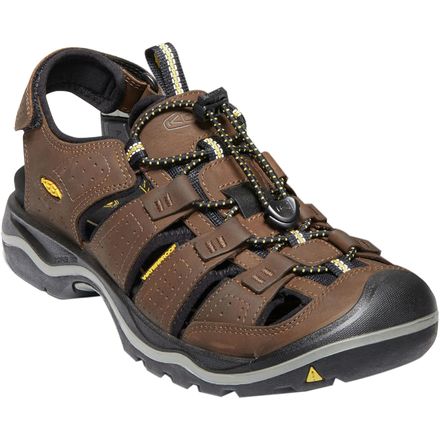 KEEN Rialto II 3 Point Waterproof Hiking Sandals Mens 10.5 Leather USA Made Shoe Amazon.com | KEEN Rialto II 3 Point Dark Henna/Black 6.5 B  main image 4