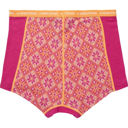 Caleçon Long Thermique Femme Kari Traa En Laine Mérinos – XS Rose – Idéal Ski