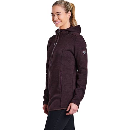 KUHL Ascendyr Long Fleece Jacket hoodie L rustic