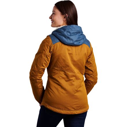 Fleece lined hooded jacket women's sale