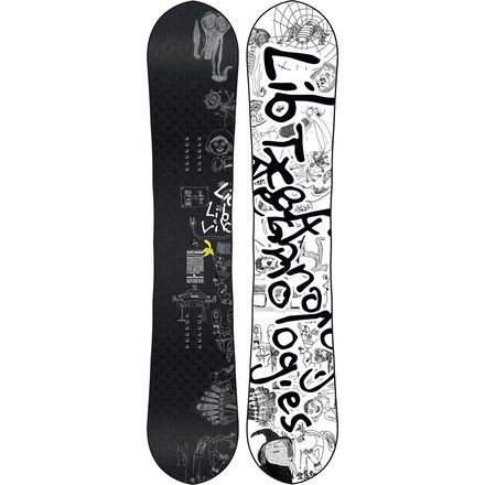 スノーボード Lib Tech BRANDON REIS SKATE BANANA 162W Lib Technologies Skate Banana Snowboard - Snowboard