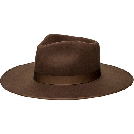 Lack Of Color Dark Brown Hat Teak Rancher - Wool Felt Fedora Hat (Brown) | Lack of Color [US] main image 3