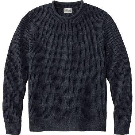 Bean's Organic Waffle Rollneck Crew Sweater Men's