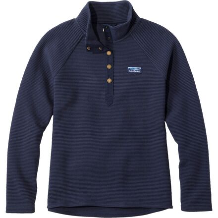 L.L.Bean Lakewashed Double-Knit 1/4 Snap Pullover - Women's - Clothing