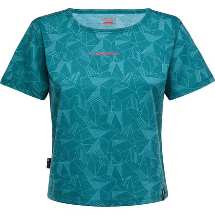 (取寄) スポルティバ レディース ディメンション Tシャツ - ウィメンズ La Sportiva women Dimension T-Shirt - Women's Everglade/Juniper EVEJUN_D2.jpg