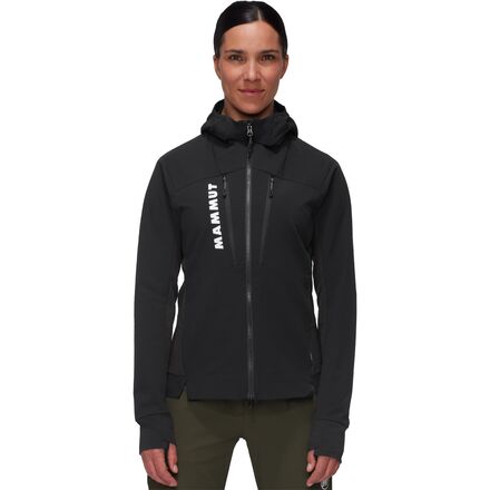 MAMMUT レディース パーカー ブラック Mammut Aenergy SO Hybrid Hooded Jacket - Women's - Clothing
