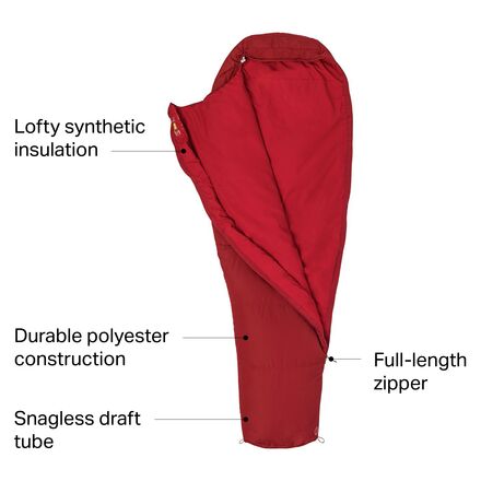 Marmot NanoWave 45 Sleeping Bag: 45F Synthetic - Hike & Camp