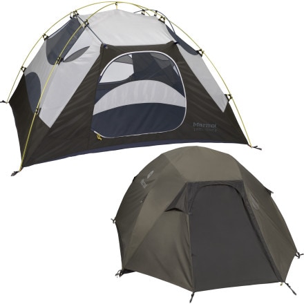 Marmot Limelight 4 Person Tent w Footprint and Gear Loft Hike Camp
