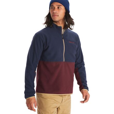 Marmot Rocklin 1/2 Zip Fleece Men's- Arctic Navy/ Port Royal