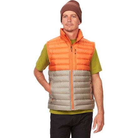 Marmot Men s Highlander Vest in Tangelo Vetiver Size Small