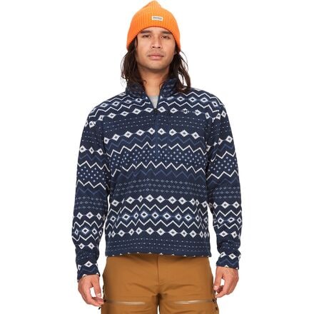 Marmot Heavyweight Drop Line Printed Half-Zip Pullover