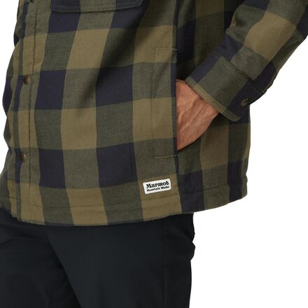 Marmot Ridgefield Sherpa Flannel Shirt Jacket - Men's - Clothing