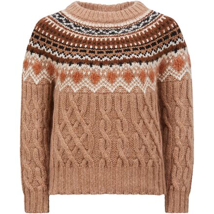 Moncler Grenoble Wool Mohair Alpaca Crew Neck Sweater - Women's