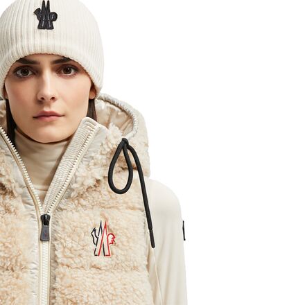 Moncler Grenoble Insulated Teddy Fleece Full-Zip Vest - Women's