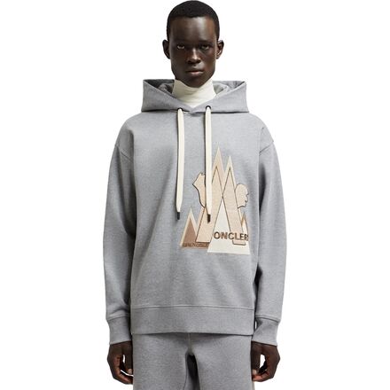 Moncler Grenoble Embroidered Mountain Logo Cotton Hoodie