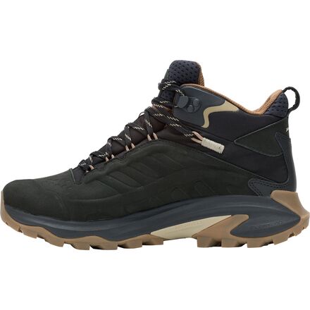 Merrell Men\'s Black and Brown Boots with Blue Laces Merrell Air Cushion Hiking Boots Black wi/Blue Laces w  main image 3